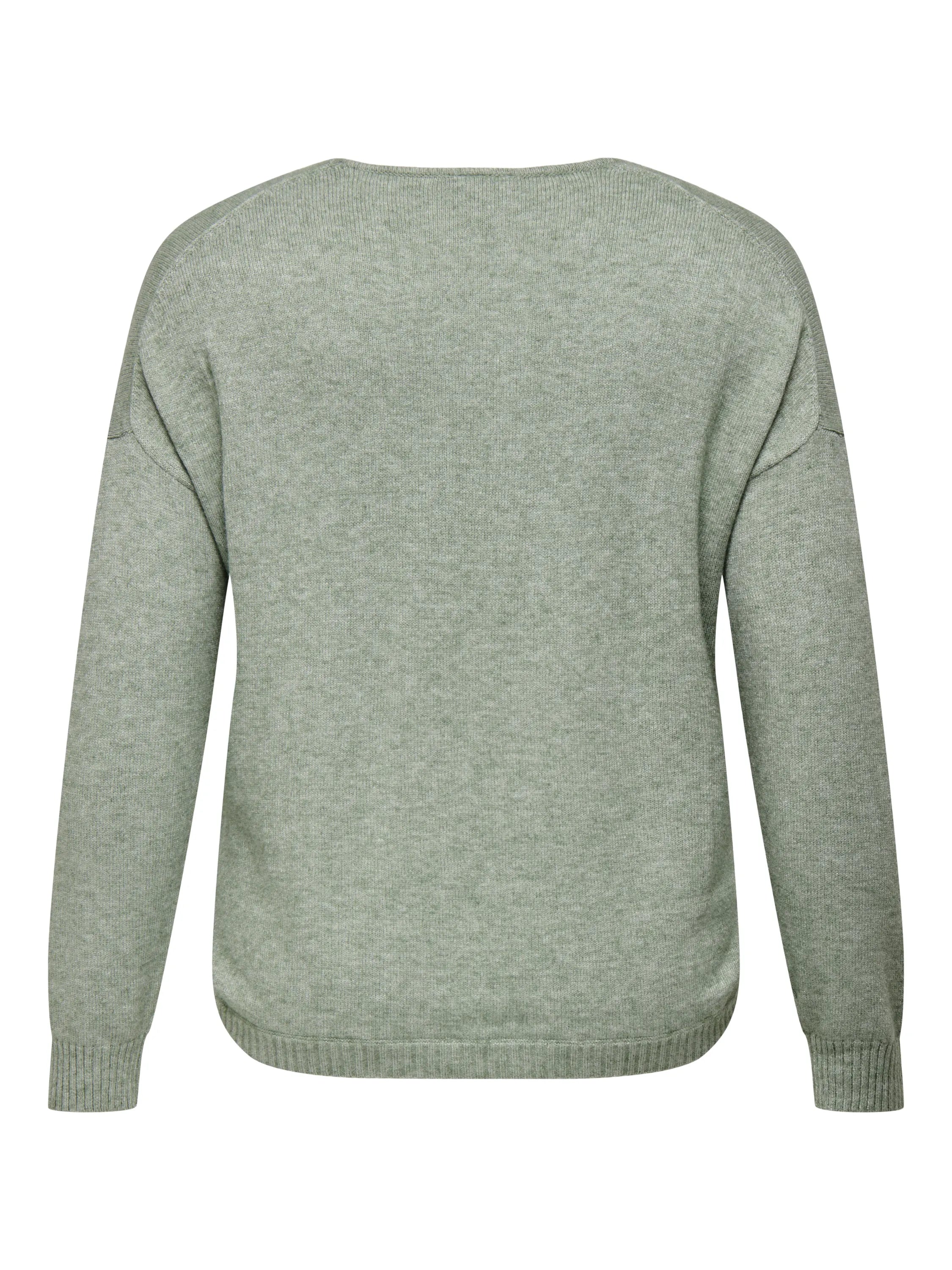 Strickpullover mit V-Ausschnitt
