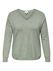 Strickpullover mit V-Ausschnitt