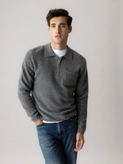 Strickpullover mit aus Wollmix
