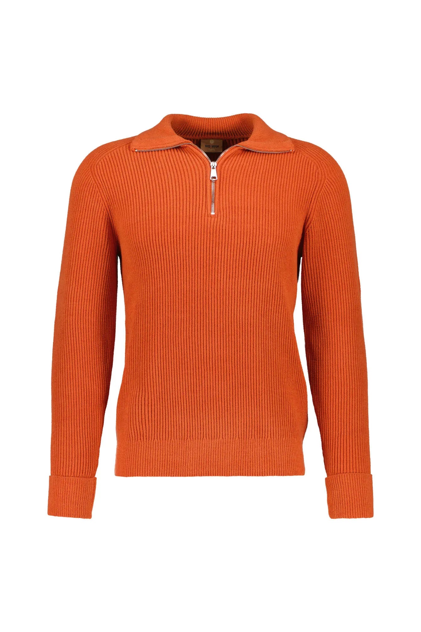 Strickpullover mit Quarter-Zip