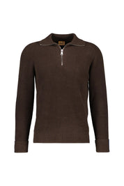 Strickpullover mit Quarter-Zip
