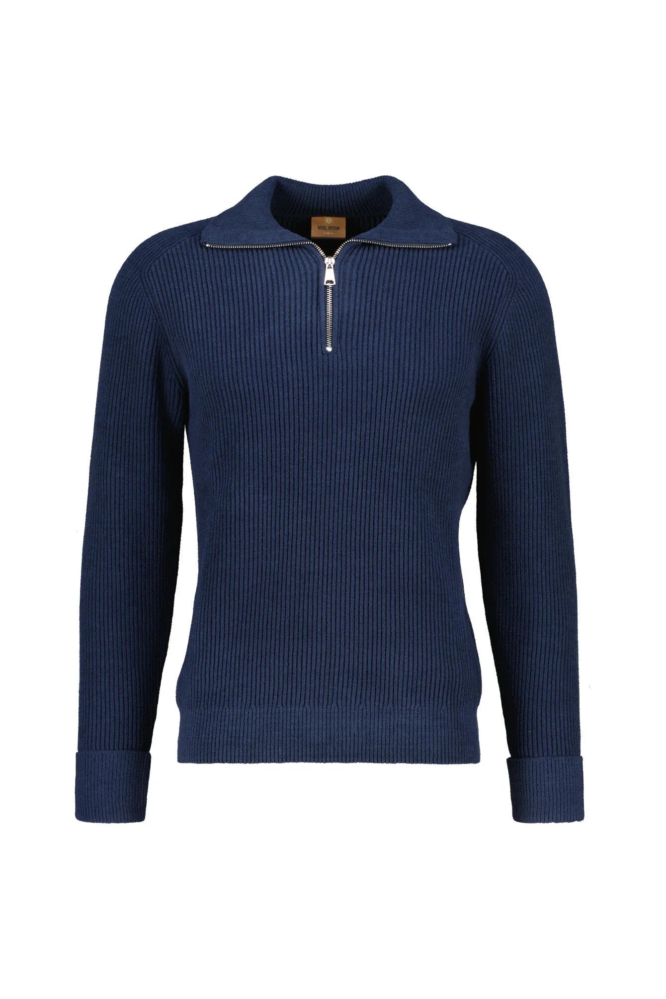 Strickpullover mit Quarter-Zip