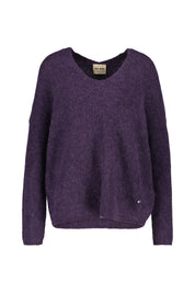 Strickpullover mit V-Ausschnitt