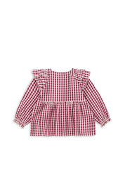 Rüschenbluse aus Bio-Baumwolle