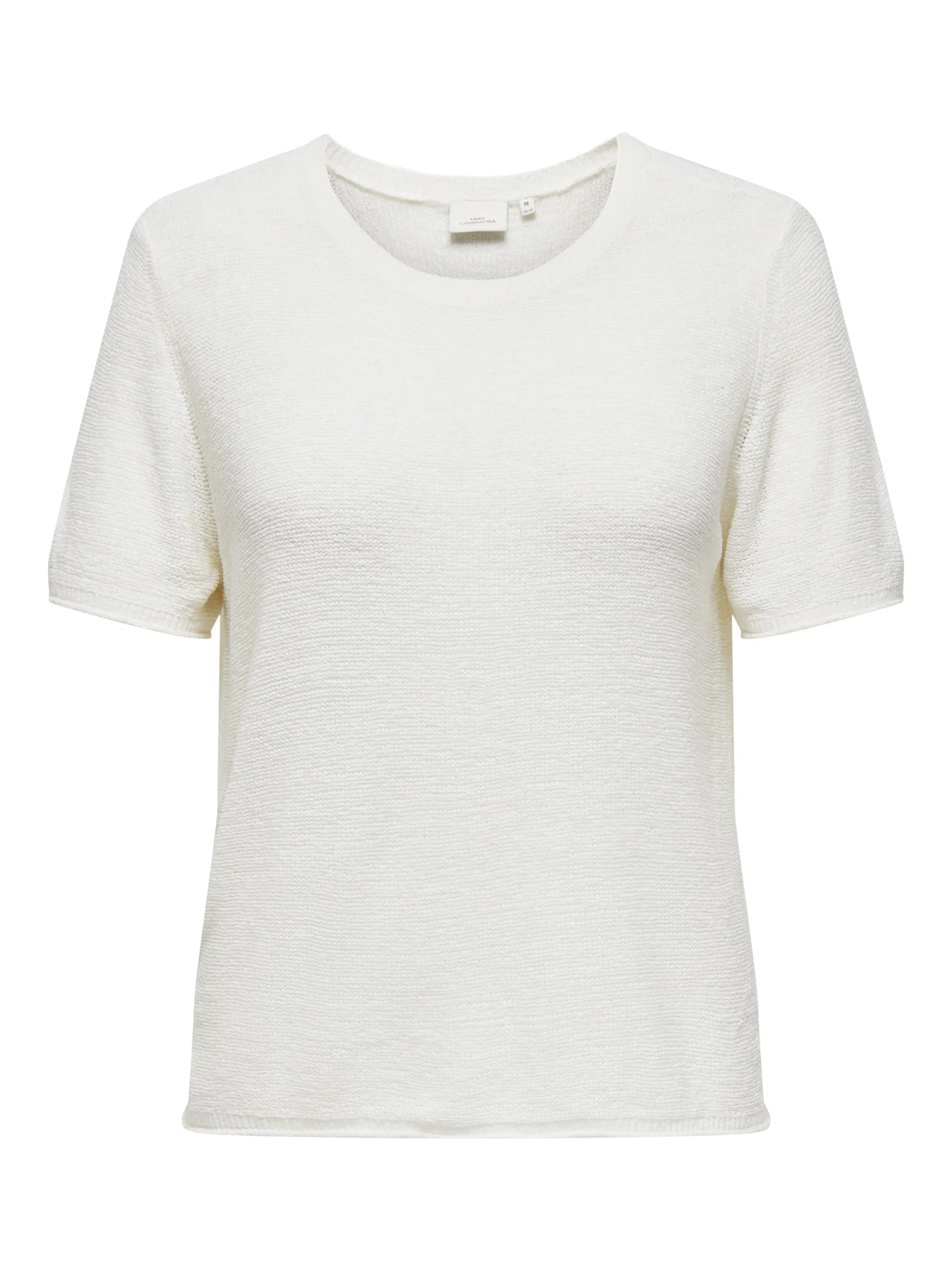 Strick-T-Shirt mit Rundhalsausschnitt
