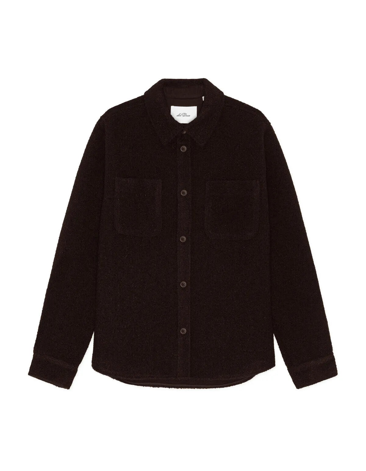 Bouclé-Overshirt aus Wollmix