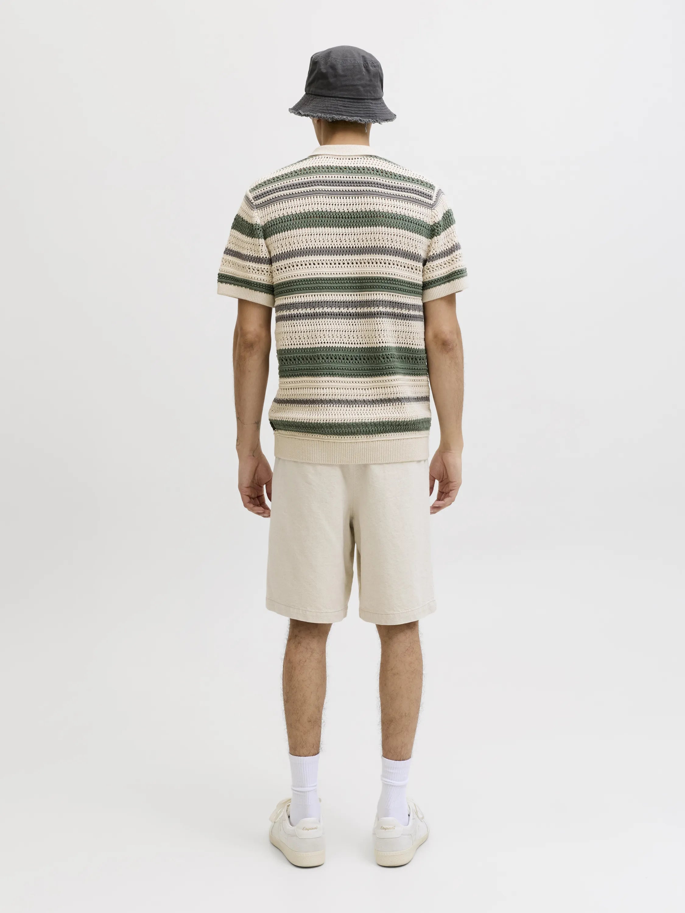 Strickpoloshirt aus Baumwolle