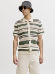 Strickpoloshirt aus Baumwolle