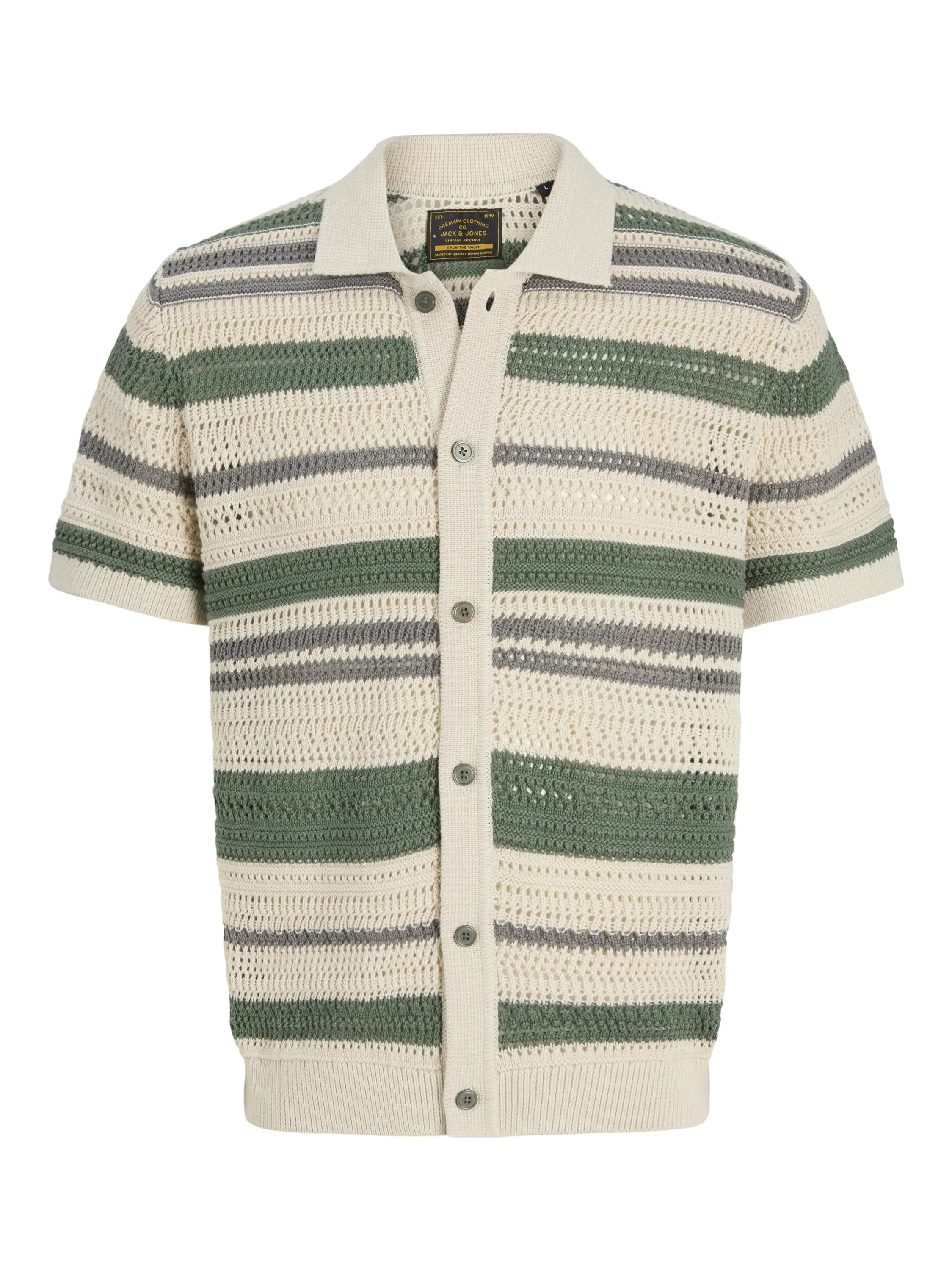 Strickpoloshirt aus Baumwolle