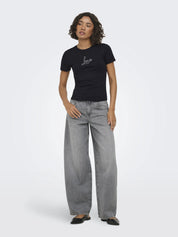 T-Shirt Slim Fit aus Baumwolle