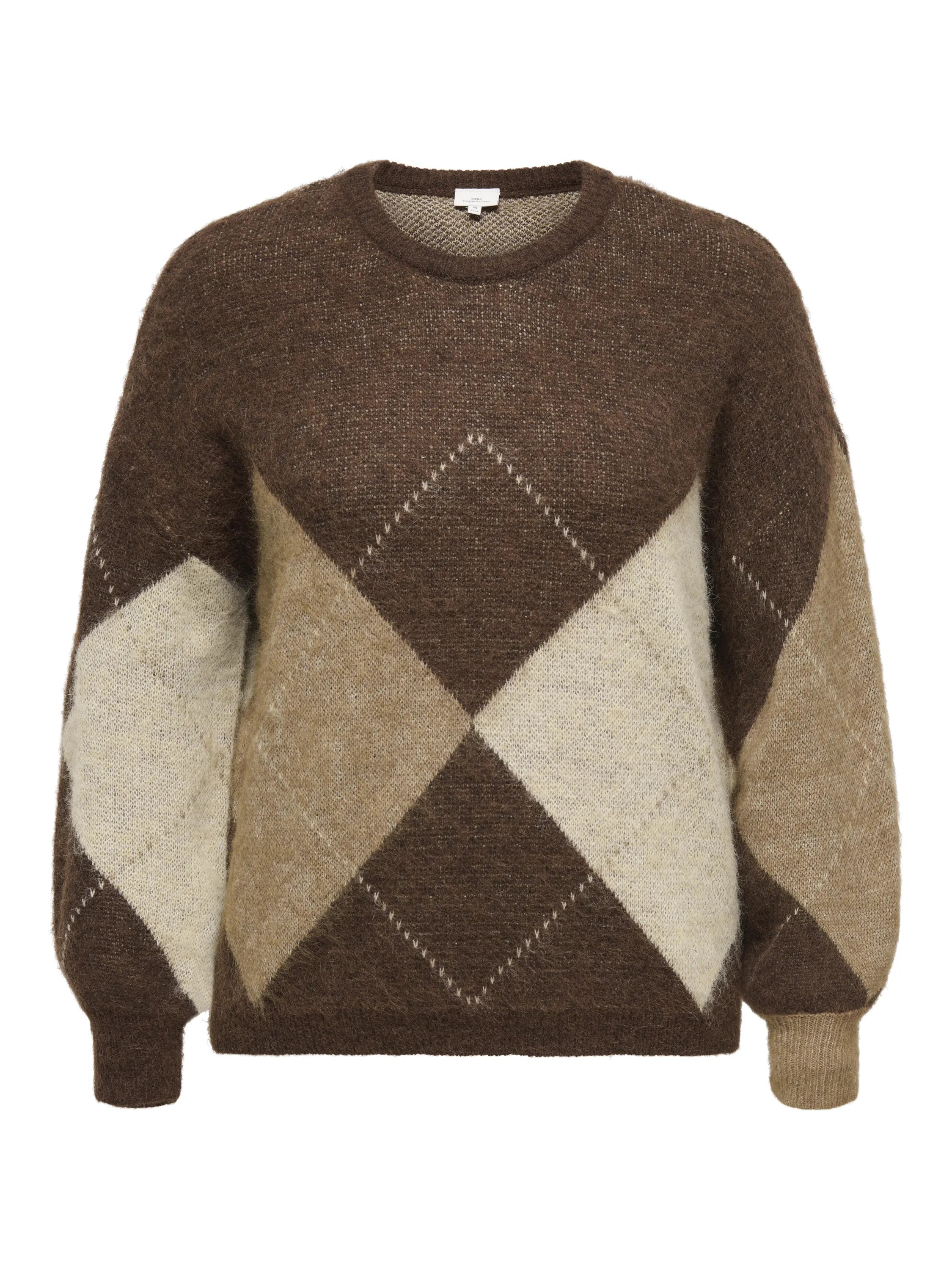 Strickpullover gemustert