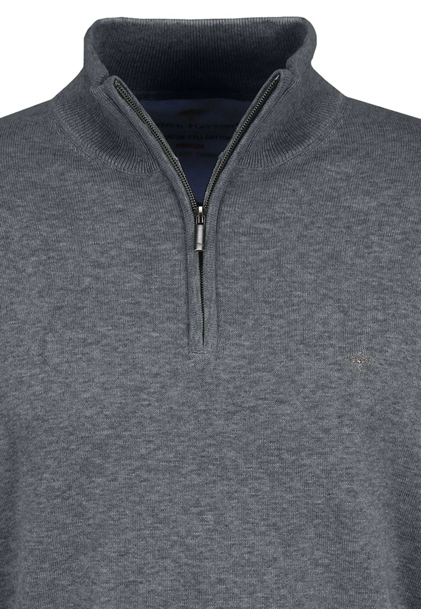 Pullover mit Zip Kragen
