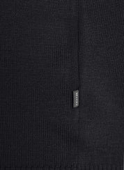PULLOVER RUNDHALS 1/1 ARM, BLACK