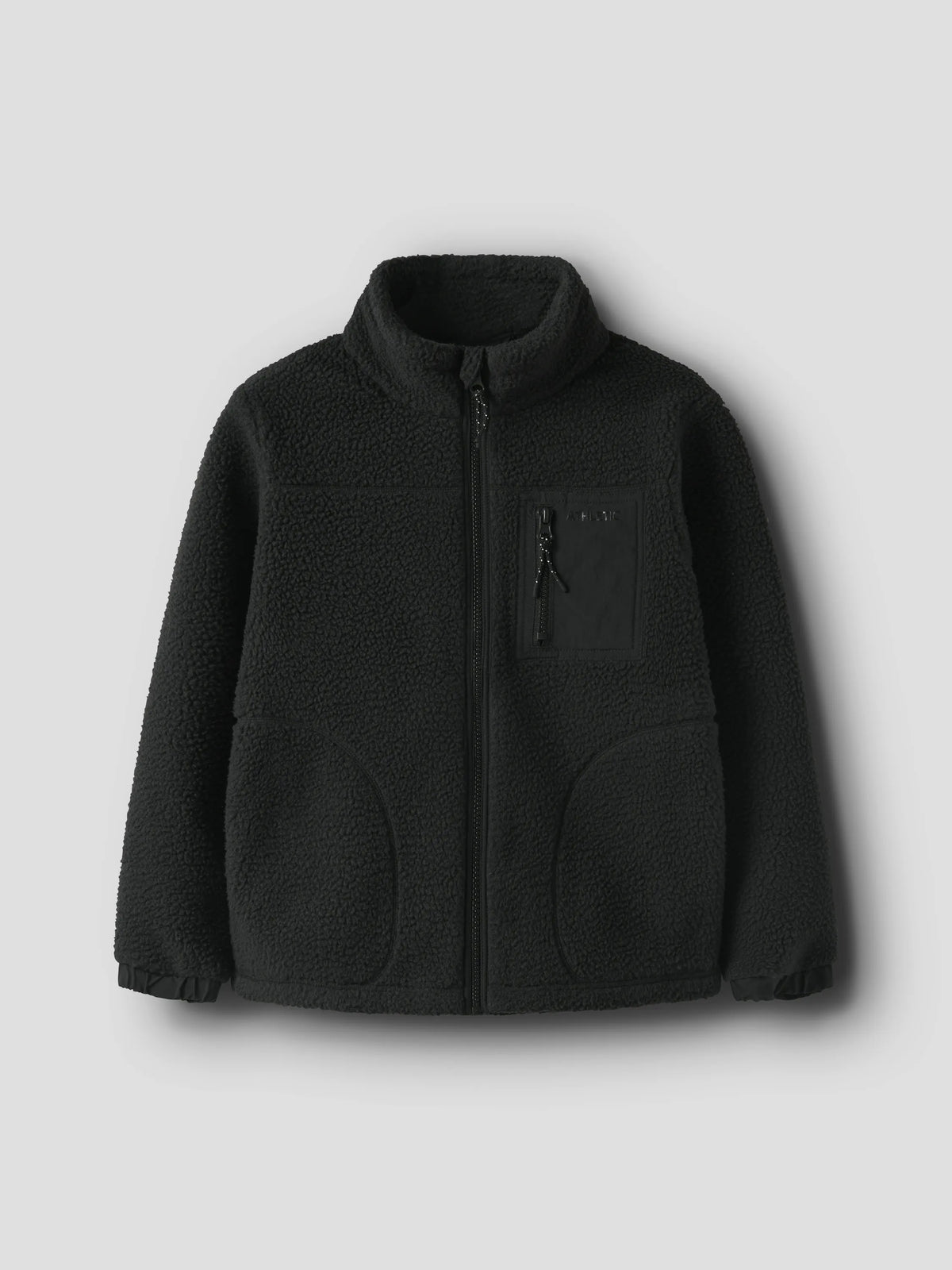 Übergangsjacke Teddy-Optik Stehkragen