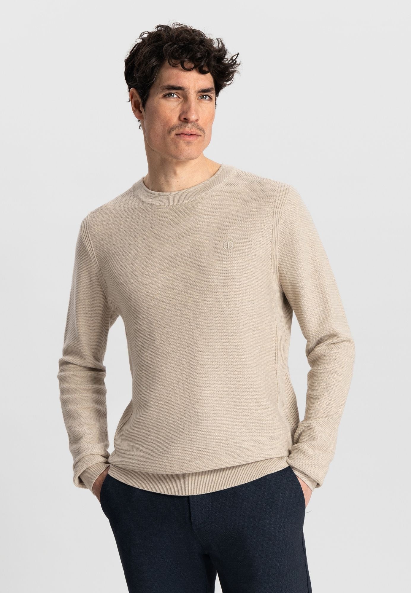 Strickpullover aus Baumwollmix