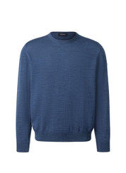 Pullover Rundhals 1/1 Arm, Deep Sea