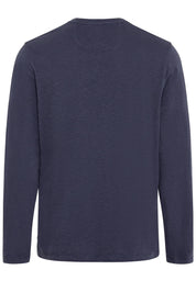 Langarmshirt mit Henleykragen