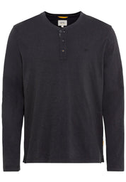 Langarmshirt mit Henleykragen
