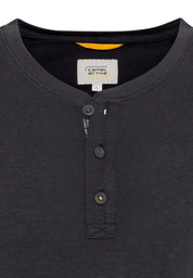 Langarmshirt mit Henleykragen