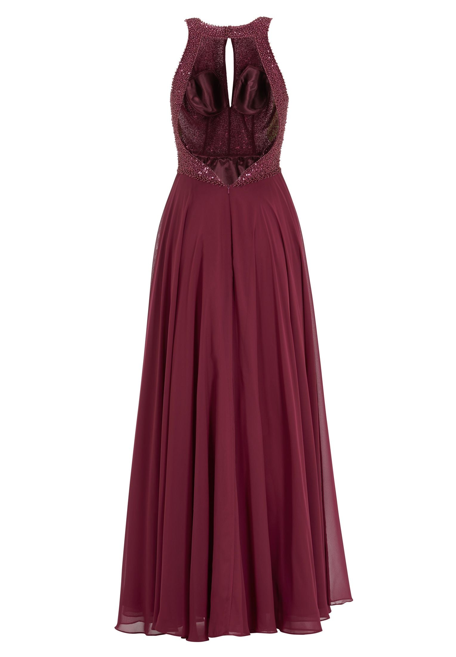 Abendkleid Maxi mit Stickerei
