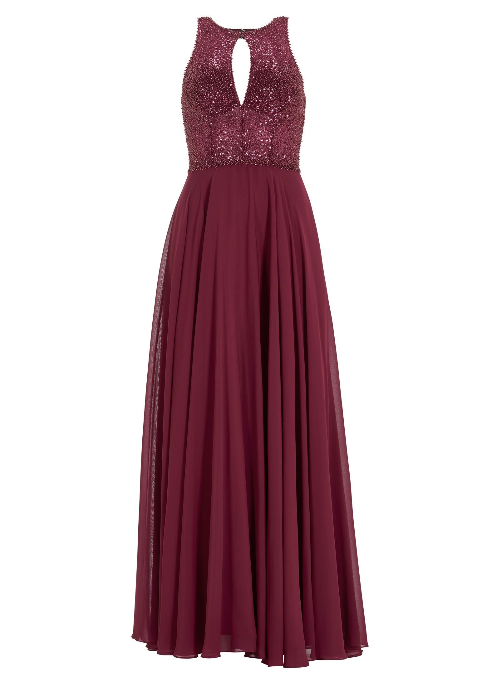 Abendkleid Maxi mit Stickerei