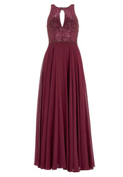 Abendkleid Maxi mit Stickerei