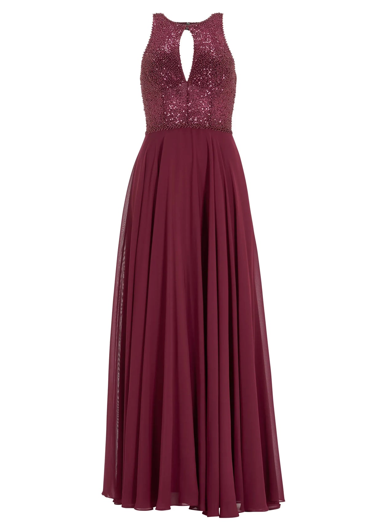 Abendkleid Maxi mit Stickerei