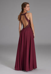 Abendkleid Maxi mit Stickerei