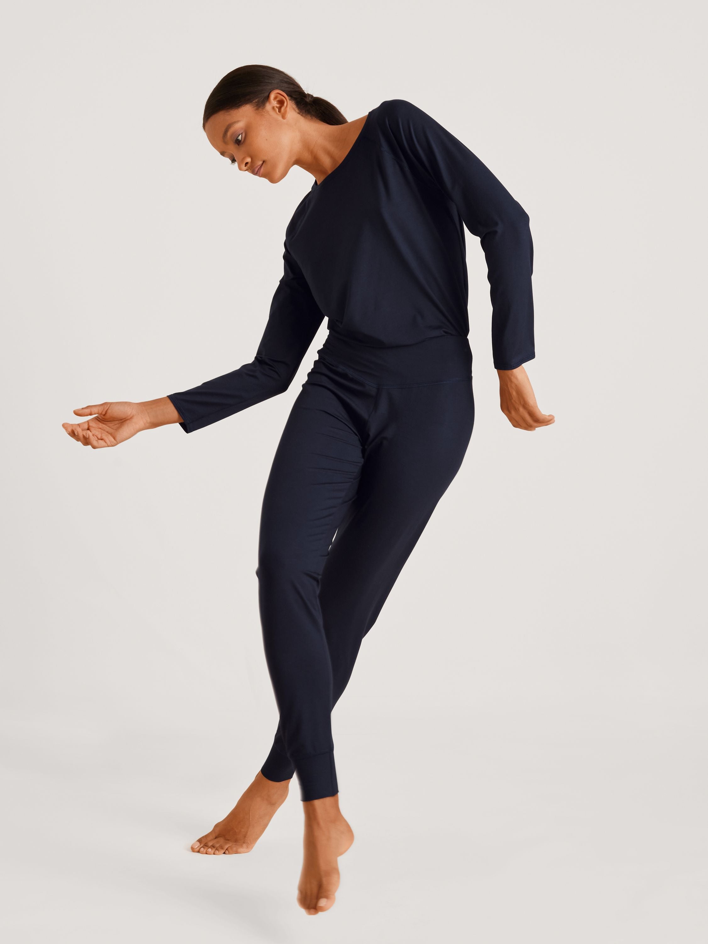 DAMEN Shirt langarm, dark lapis blue