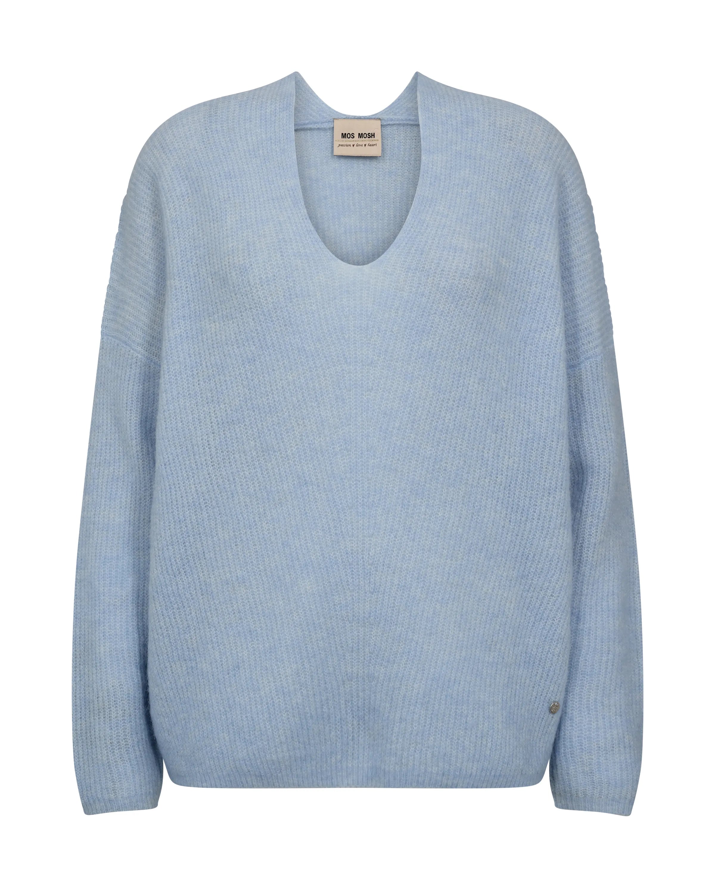 Strickpullover mit V-Ausschnitt