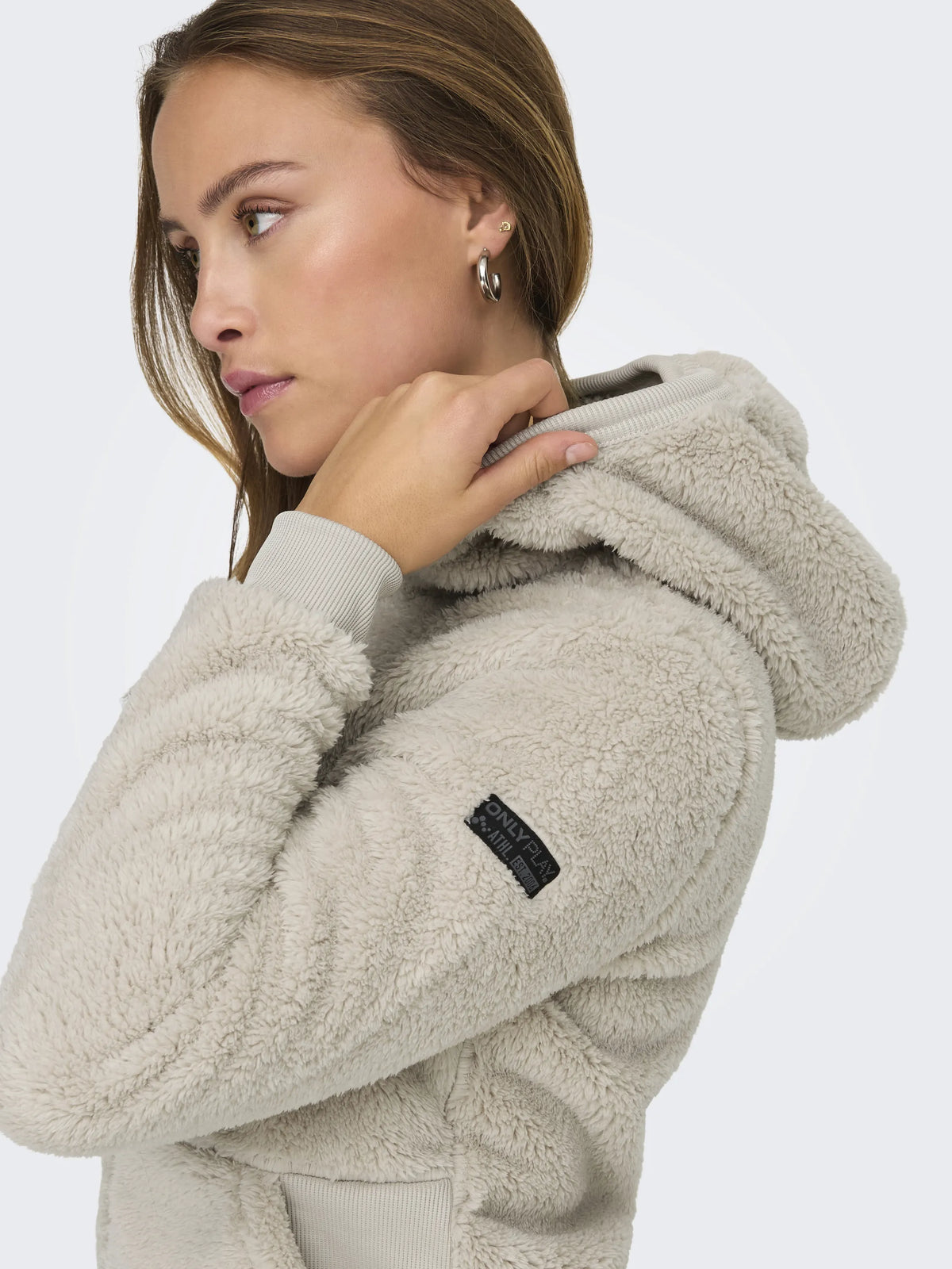 Fleecejacke ONPLUFFY mit Kapuze