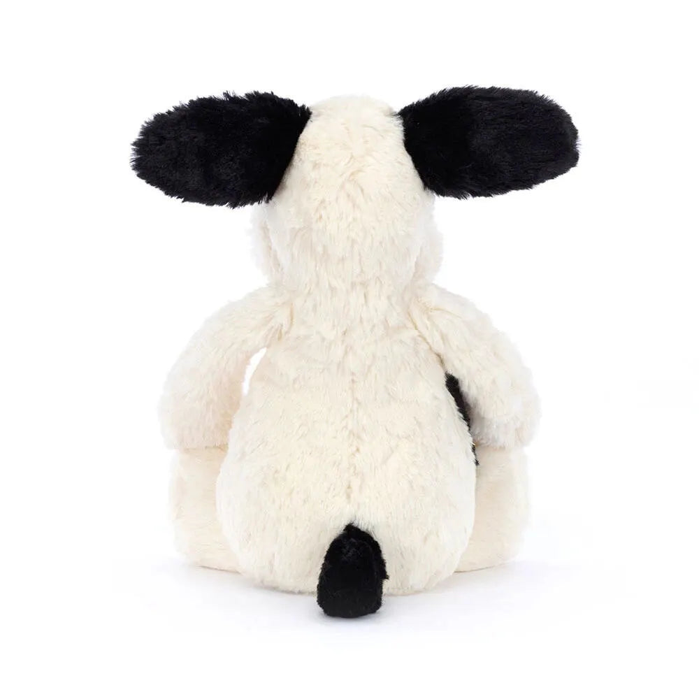 Kuscheltier BASHFUL BLACK & CREAM PUPPY Medium