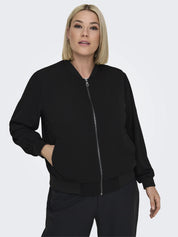 CARLUX L/S BOMBER JACKET NOOS, Black