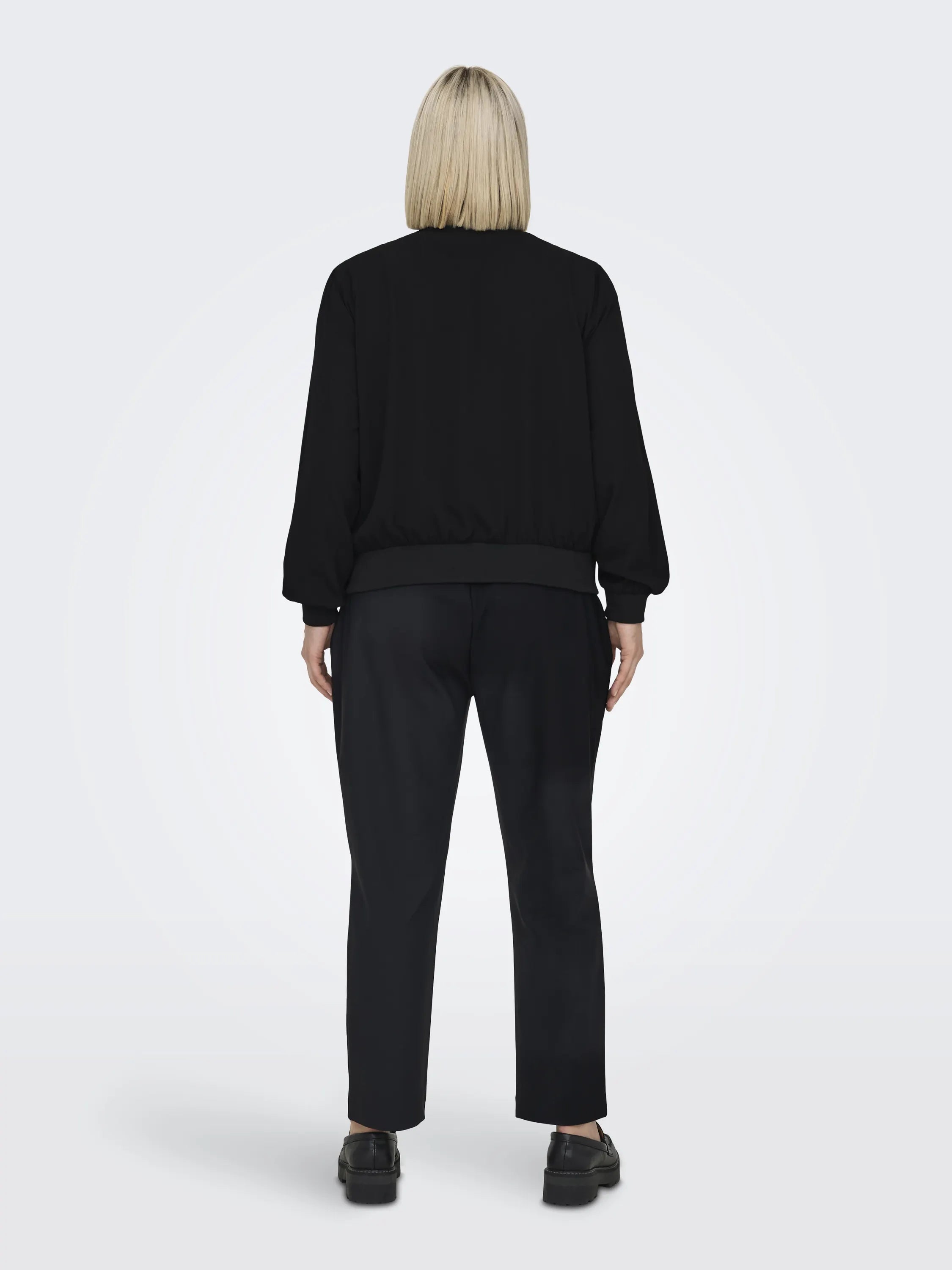 CARLUX L/S BOMBER JACKET NOOS, Black