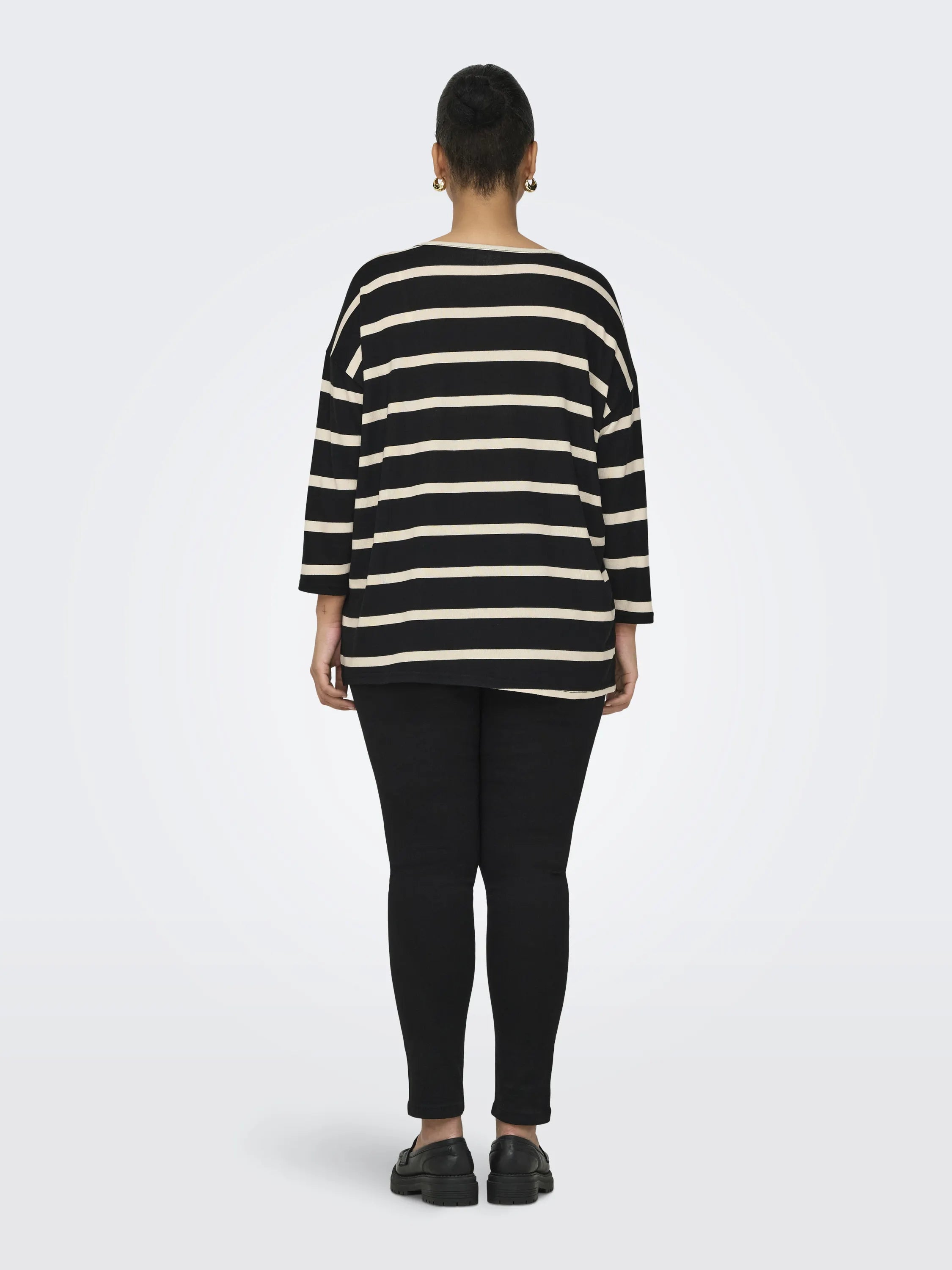 Strickpullover mit Dreiviertelarm