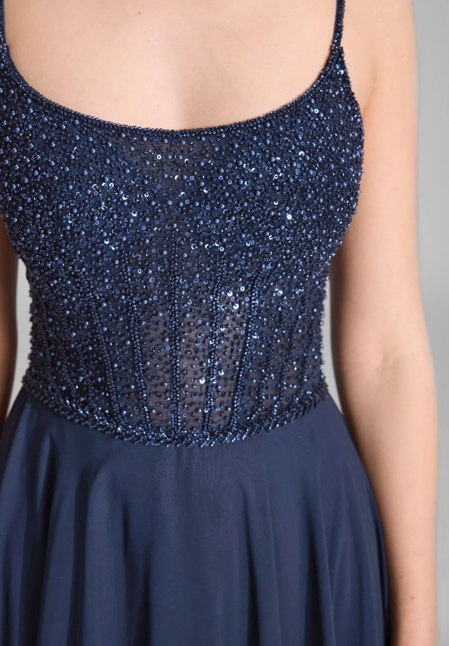 Abendkleid Maxi mit Pailletten