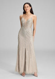 Abendkleid Maxi mit Pailletten