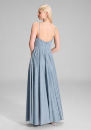 Abendkleid Maxi mit Drapierung