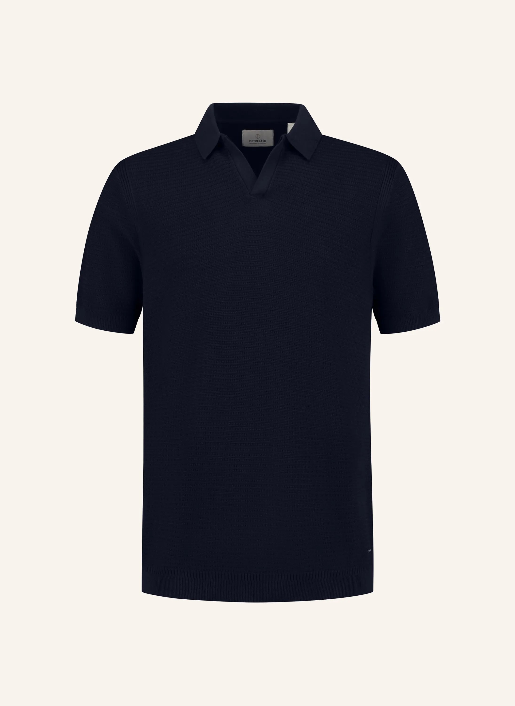 Strick-Poloshirt aus Baumwolle