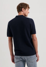Strick-Poloshirt aus Baumwolle