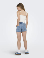 Jeansshorts in Rock-Optik
