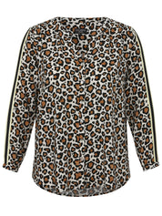 Bluse im Animal Print