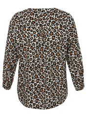 Bluse im Animal Print