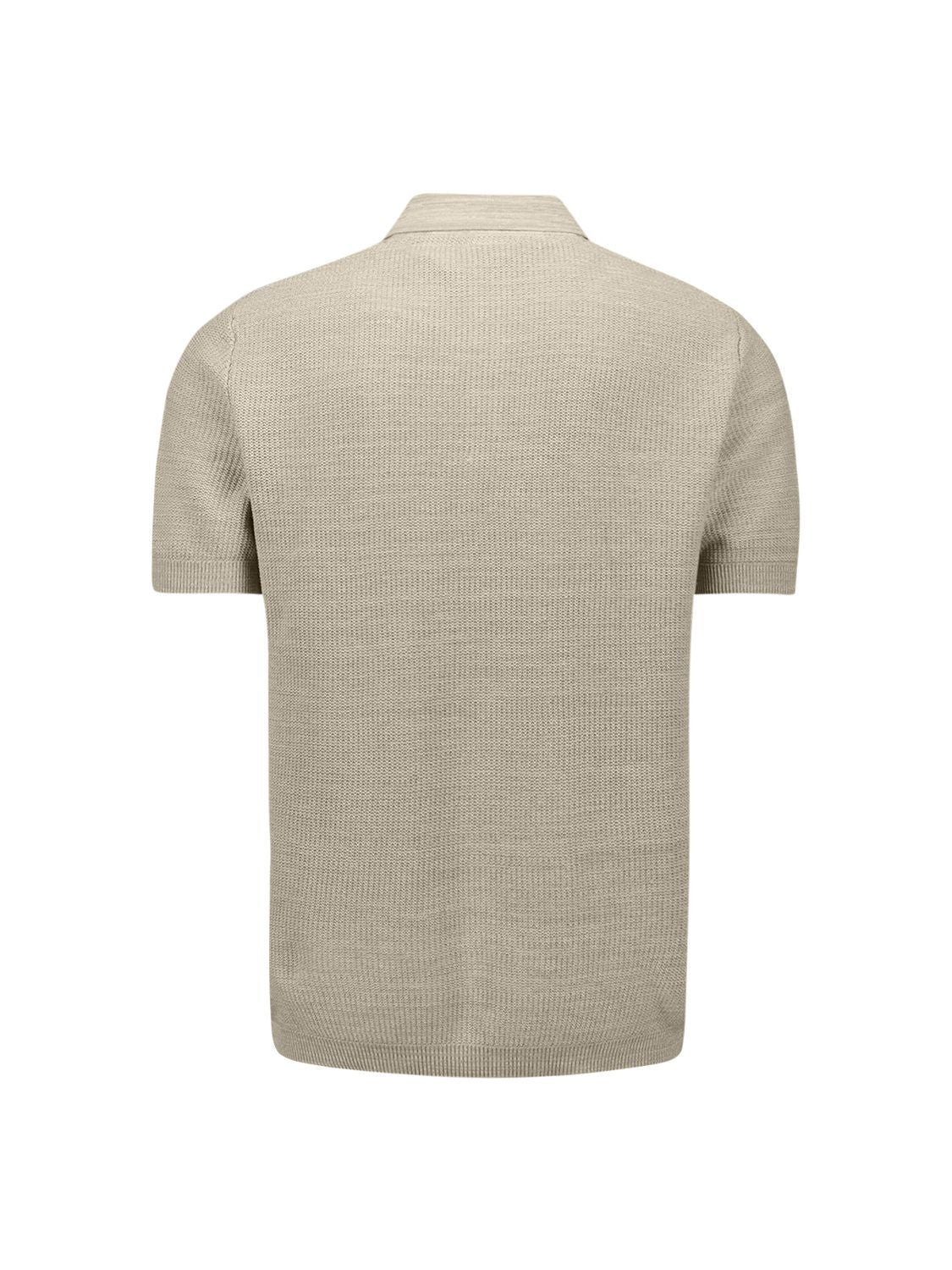 Strickpoloshirt aus Baumwolle