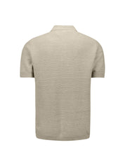 Strickpoloshirt aus Baumwolle