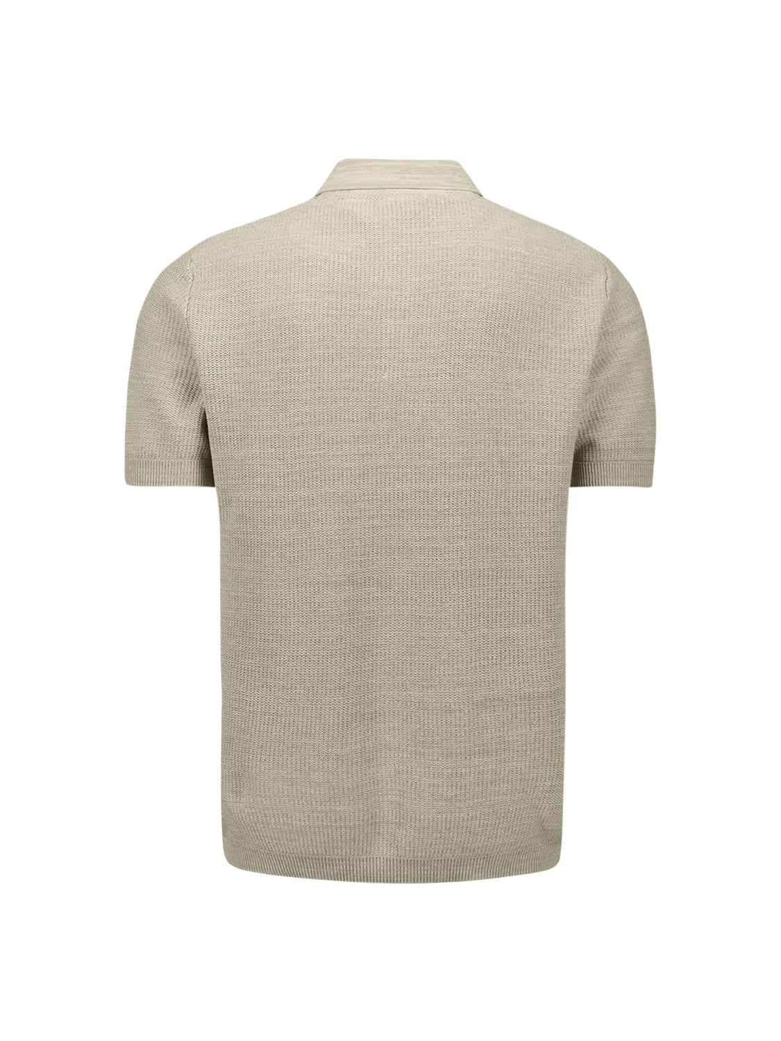 Strickpoloshirt aus Baumwolle