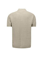 Strickpoloshirt aus Baumwolle