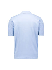 Strick-Poloshirt aus Baumwollmix