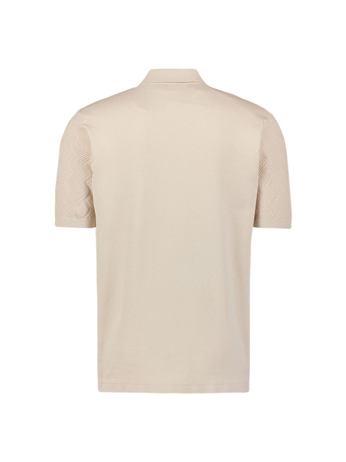 Strick-Poloshirt aus Baumwollmix