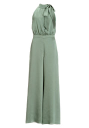 Satin-Jumpsuit mit Schluppe
